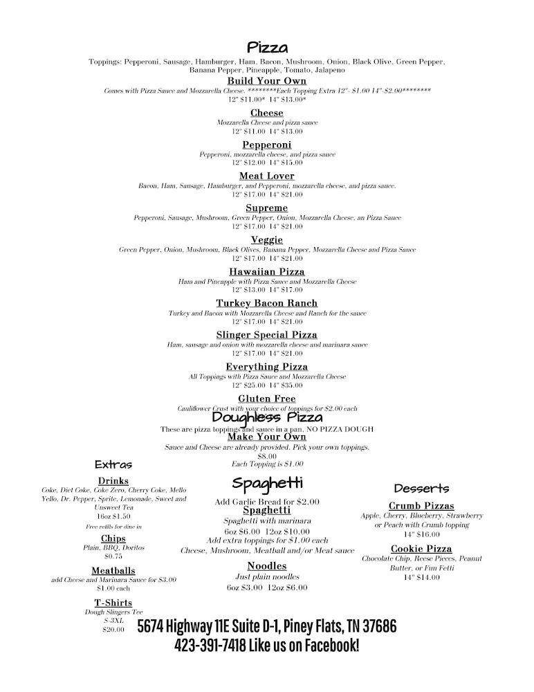 Dough Slingers LLC Menu image 2
